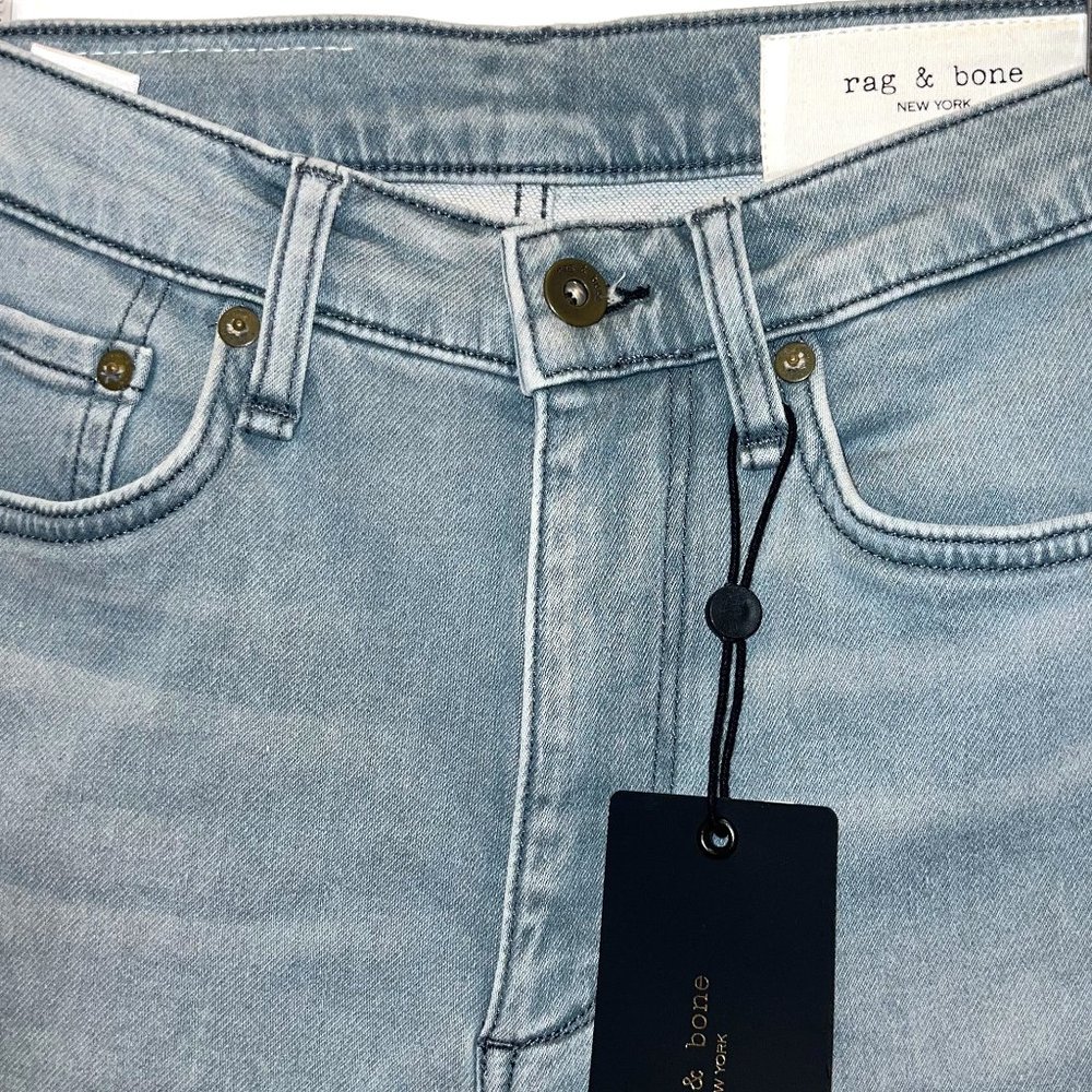 NWT Men's rag & bone Fit 2 Slim Fit Jean greyish-blue Denim Size 29/32